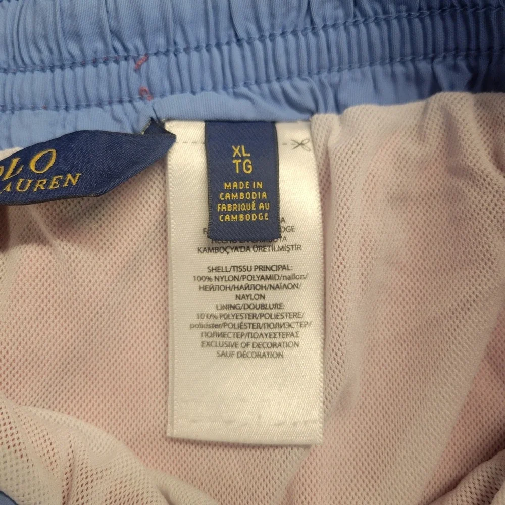 Polo Ralph Lauren Mens XL Salmon Pink Swim Trunks Mesh Lined